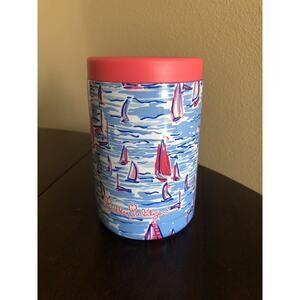 Lilly Pulitzer Insulted Can Cooler Tumbler Boatylicious